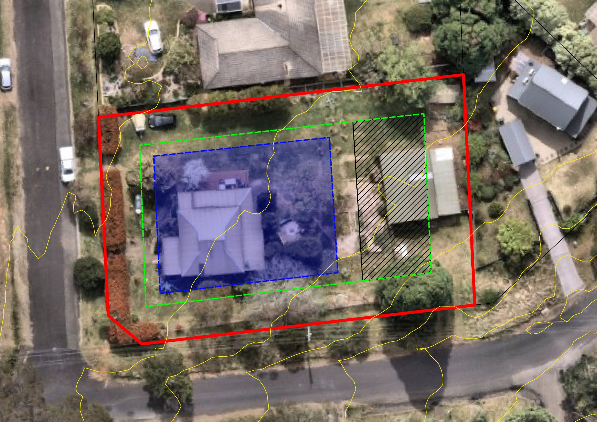 Site layout mapping for development application
